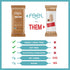 Feel Vegan Protein Bars, Brownie Chocolate Chip, Keto, Gluten Free, 15g Plant Protein, 10 Pack