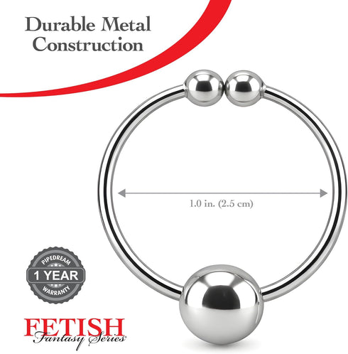 Pipedream 0.25oz Set Fetish Fantasy Series Nipple Bull Rings Decorative Silver Adjustable Nipple Jewelry