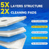 HHXI 90Ct Aromative Toilet Brush Refills, Toilet Bowl Cleaner Refills, Double-Layer Cleaning Pads Added, Disposable