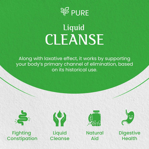 Pure Cleanse Liquid, 1 oz, Nature's Gentle Cleanse with Cascara Sagrada, Vegan-Friendly, Probiotics
