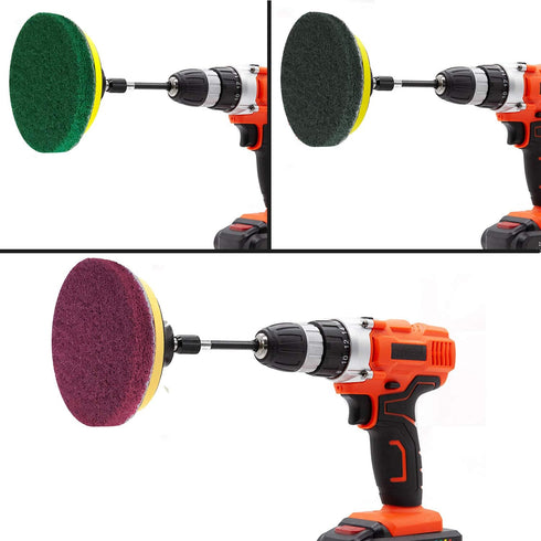 Power Scrubber Pads Drill Attachment - GOH DODD 26 Pieces Headlight Restoration Kit for Cleaning