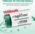 rapthor CR123A 3V CR17345 16 Pack 1650mAh 123A 10 CR123 123 Lithium Batteries High Power Year Shelf Life