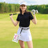 R HORSE 9Pcs Golf Makeup Bag Gifts for Women, Canvas Toiletry Bag Organizer for Golf Fans
