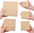 WANDIC Paper Mache Box - Set of 5 Square Mini Kraft Paper Boxes with Lids for Crafting & Storage Accessories