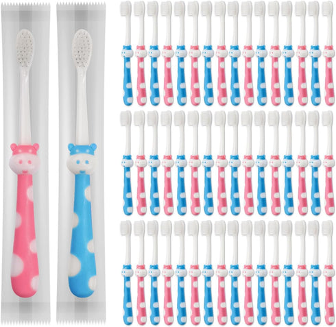 200 Pcs Bulk Disposable Kids Toothbrush, Individually Wrapped Soft Bristles for Children Age 2+