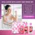 Vital Luxury Cotton Candy Bath & Body Travel Kit - 3 Fl Oz Skincare Gift Set, Includes Shower Gel, Lotion, Fragrance