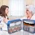 yeloumiss Medicine Bottle Organizer Bag, Large Travel Pill Case Box and Storage, Lockable Vitamins Carrier for Drug