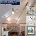 20+ Feet High Reach Duster Kit with 3-14 ft Extension Pole for Cleaning Fan, Spider Web, High Ceiling, Furniture