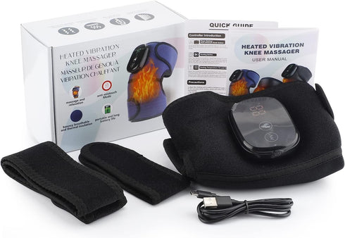 ERHIVORA Knee Massager with Heat and Vibration, Knee Heating Pad for Arthritis with Massage Function