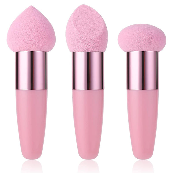Sibba 3 PCS Makeup Sponges, Foundation Beauty Blender, Wet and Dry Applicator, Cosmetic Concealer Face Brush