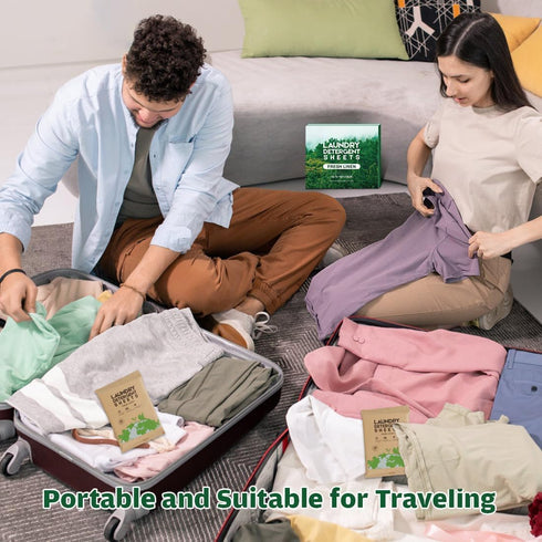 Scent-(60 30 AIDEA Laundry Detergent Sheets, Fresh Linen Loads) Sheets, Eco-Friendly Laundry Detergent, No Plastic Jug