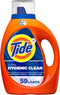 Tide Hygienic Clean Heavy 10X Duty Laundry Detergent Liquid Soap, Original Scent, HE Compatible, 59 Loads