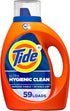 Tide Hygienic Clean Heavy 10X Duty Laundry Detergent Liquid Soap, Original Scent, HE Compatible, 59 Loads