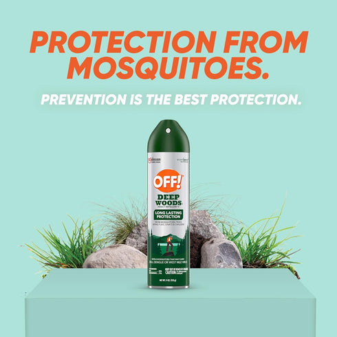 OFF! Deep Woods Insect Repellent Aerosol Bug Spray, 9 oz with Long Lasting Protection