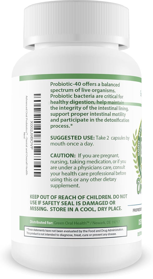 Advanced Oral Probiotics - 40 Billion CFU Formula to Attack Bad Breath and Support Overall Health
