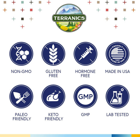 Terranics Daily Probiotics for Men & Women - 150 Billion 25 Strains, with Prebiotics & Enzymes, 60 Veggie Caps