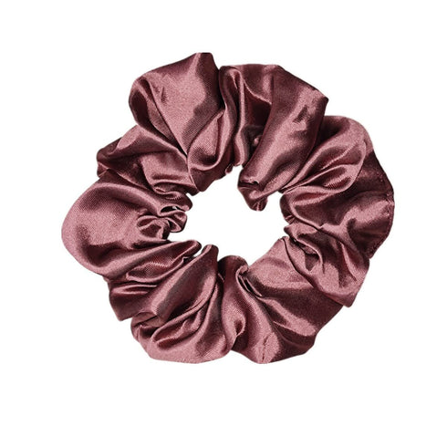 Sufermoe 6 Pcs Satin Silk Hair Scrunchies, Soft Hair Ties in 6 Classic Colors for Women and Girls, 4.5 Inch