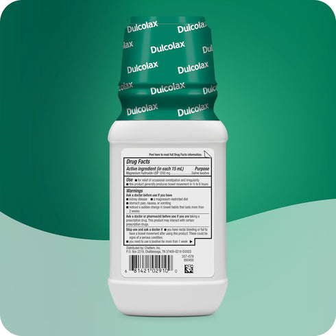 Dulcolax Liquid Laxative, Stimulant-Free, Comfortable Relief, Cherry Flavor, 12 oz