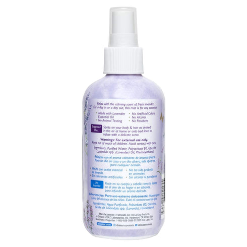 De La Cruz Lavender Water Body Mist - Lavender Spray body mist With Pure Lavender Essential Oil 8 fl oz (236 mL)