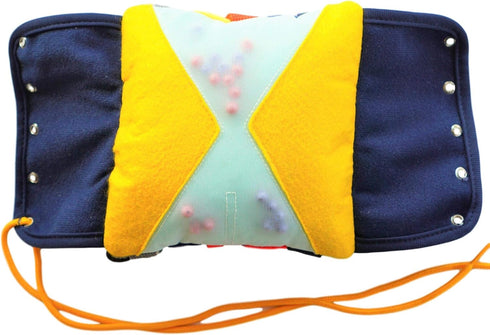 SENSORY4U Counting 2nd Buckle Pillow Sensory Fine Motor Development Toy Activity Plushie - OT Therapy Tool Threading