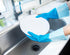 Evriholder Glam Reusable Latex Dishwashing Gloves, 2 Pairs, Colors May Vary