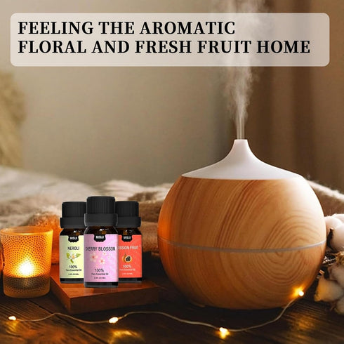Essential Oils Set for Diffuser, Aromatherapy Oils for Home, Laundry, Candle & Soap Making, 6 X 10ML