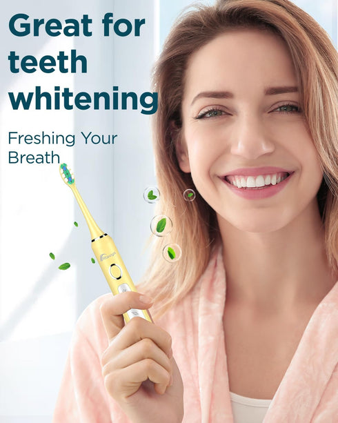M5 12+ 8 120 Rtauys Sonic Electric Toothbrush for Adults and Kids - Rechargeable Electric Toothbrush Kids Ages
