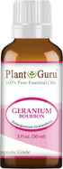 Geranium Bourbon Essential Oil 1 oz / 30 ml, 100% Pure Undiluted Therapeutic Grade