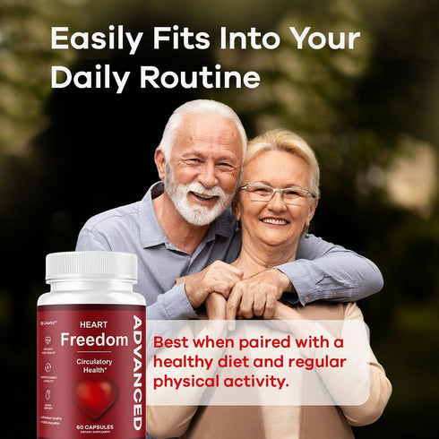 LIVORKA 60 1 Heart Freedom - Heart Freedom Capsules, Official Pills All Natural Ingredients - Maximum Strength, Premium