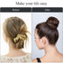 HOFASON Hair Bun Maker Donut, 31 Pcs with Small Hair Donuts, Hair Elastic Bands, and Hair Pins, Brown