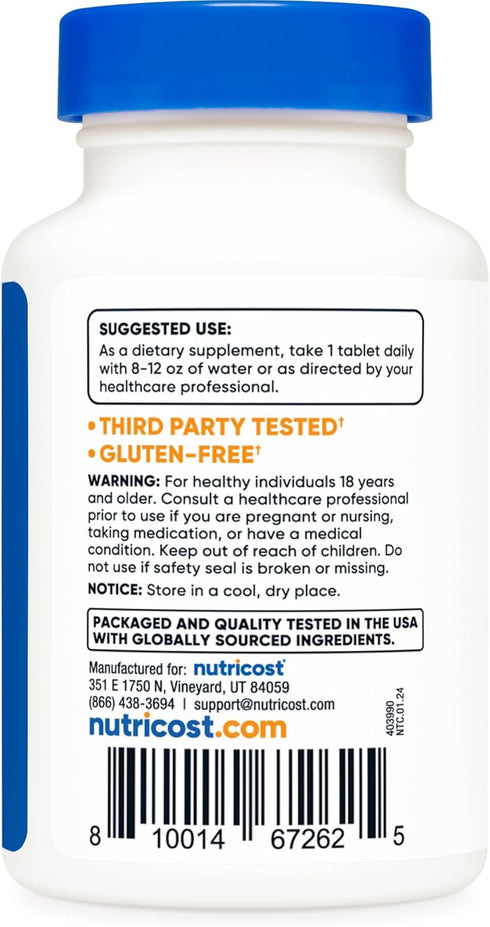 Nutricost Kelp Tablets | 325mcg of Iodine | 240 Tablets | Non-GMO, Gluten Free