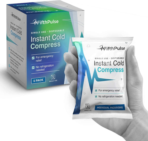Disposable Instant Ice Packs, 20 Pack Cold Compress for Injuries and Pain Relief, No Refrigeration Needed