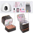 Nail Polish Organizer Bag Holds 30 Bottles Nail Polish & Nail Lamp Gel Nail Polish Organizers and Storage for Nail Tech Nail Kit Supplies Organizer Case (Checkerboard Black)