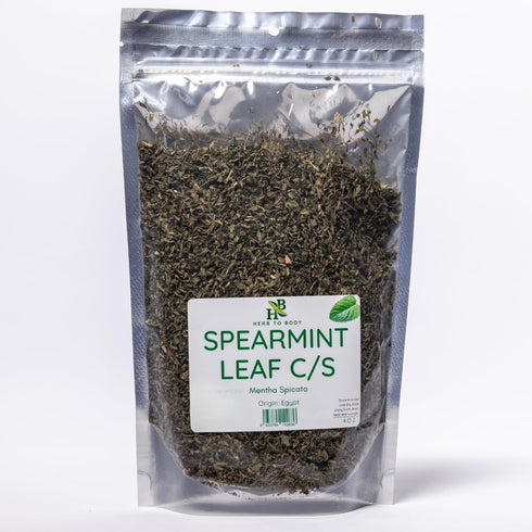 Spearmint Leaf C/S, Cut & Sifted, Mentha Spicata, Wildcrafted, 4oz