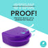 FRESH KNIGHT Retainer Case (2 Pack) with Vent Holes, Perfect for Denture, Mouth Guard, Aligner (Purple)
