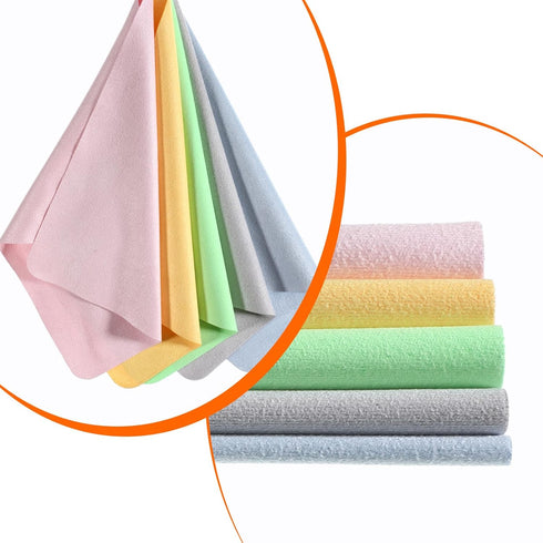 QFGasre Shammy Headset 10pcs Lens Cleaning Cloth Eye Glass Clean Clothes Microfiber Cleaning Cloth Premium Eyeglass