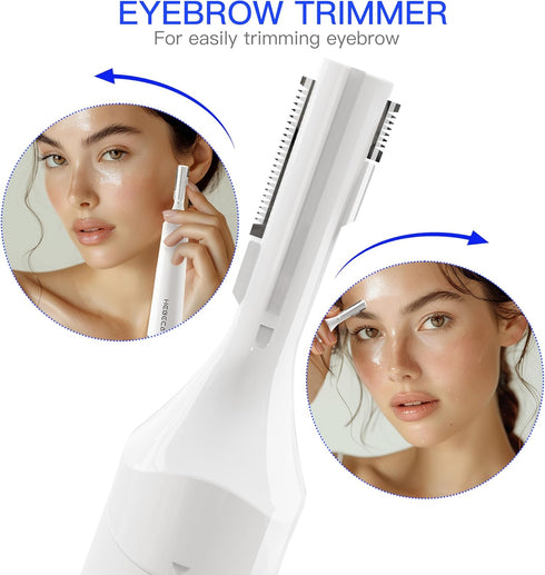 Nose Hair Trimmer for Women, Men, Electric Rechargeable Eyebrow Trimmer, Portable Waterproof Facial Hair Removal