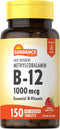 Sundance B-12 Methylcobalamin 1,000 mcg, 150 Fast Dissolve Tablets, Natural Berry Flavor, Vegetarian, Non-GMO, Gluten