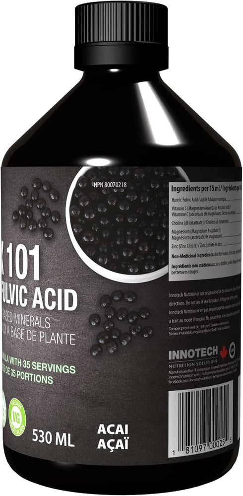 INNOTECH Nutrition Detox 101 - Humic and Fulvic Acid, Acai Green Tea - 500ml