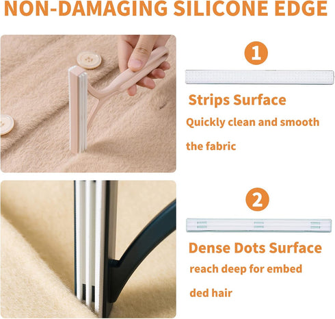 Pet Hair Remover, Special Dog Hair Remover Multi Fabric Edge, 3 PCS for Couch, Furniture, Carpet, Car