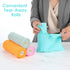 xozeooeu 4 80 10"x10" Rolls Microfiber Cleaning Cloth - Sheets Total, Tear-Away Reusable Paper Towels, Super Absorbent