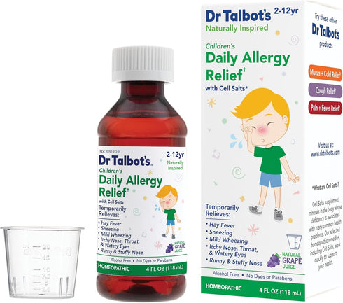 Dr. Talbot's Daily Allergy Relief Liquid Medicine, Naturally Inspired for Children, 4 Fl Oz