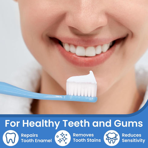 Pearlie White Active Remineralization Fluoride Free Toothpaste - 3.8oz/110gm for Tooth Enamel Repair with Xylitol