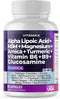 Sciatica Nerve Health Support Supplement Capsules with Folic Acid, Glucosamine, MSM & Vitamin B Complex (60 Count)