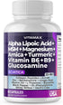 Sciatica Nerve Health Support Supplement Capsules with Folic Acid, Glucosamine, MSM & Vitamin B Complex (60 Count)
