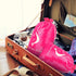 Satin Bags with Drawstring for Bundles, Wigs, Hair Extensions, Tools - 6 PCS Pink Soft Silk Pouches