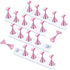 JUSTOTRY 4 Sets Pink Nail Stand for Press on Nails Display, Magnetic Holder for Nail Art Practices