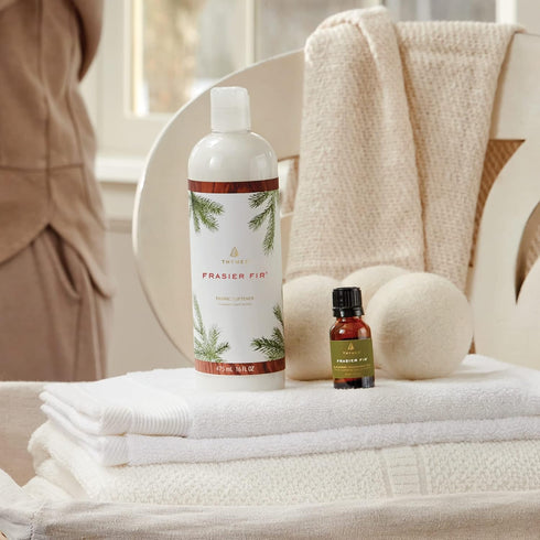 Thymes Frasier Fir Laundry Fragrance Oil for Dryer, Scented Laundry Supplies, 0.5 fl oz