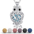Set, Essential Oil Diffuser Necklace & Earrings Lava Rock Stone Aromatherapy Jewelry for Women