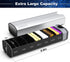 Extra Large Pill Organizer - 7 Day Aluminum Daily Pill Box, Weekly Travel Case for Vitamins and Medicines